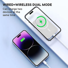 Magnetic Power Bank, Quick Charge , Wireless Fast Charging , 10000 MAH