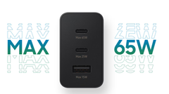 Samsung Original 3 Port Charger Trio 65W - Black
